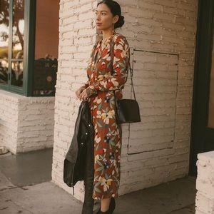 Sezane Floral Print Dress